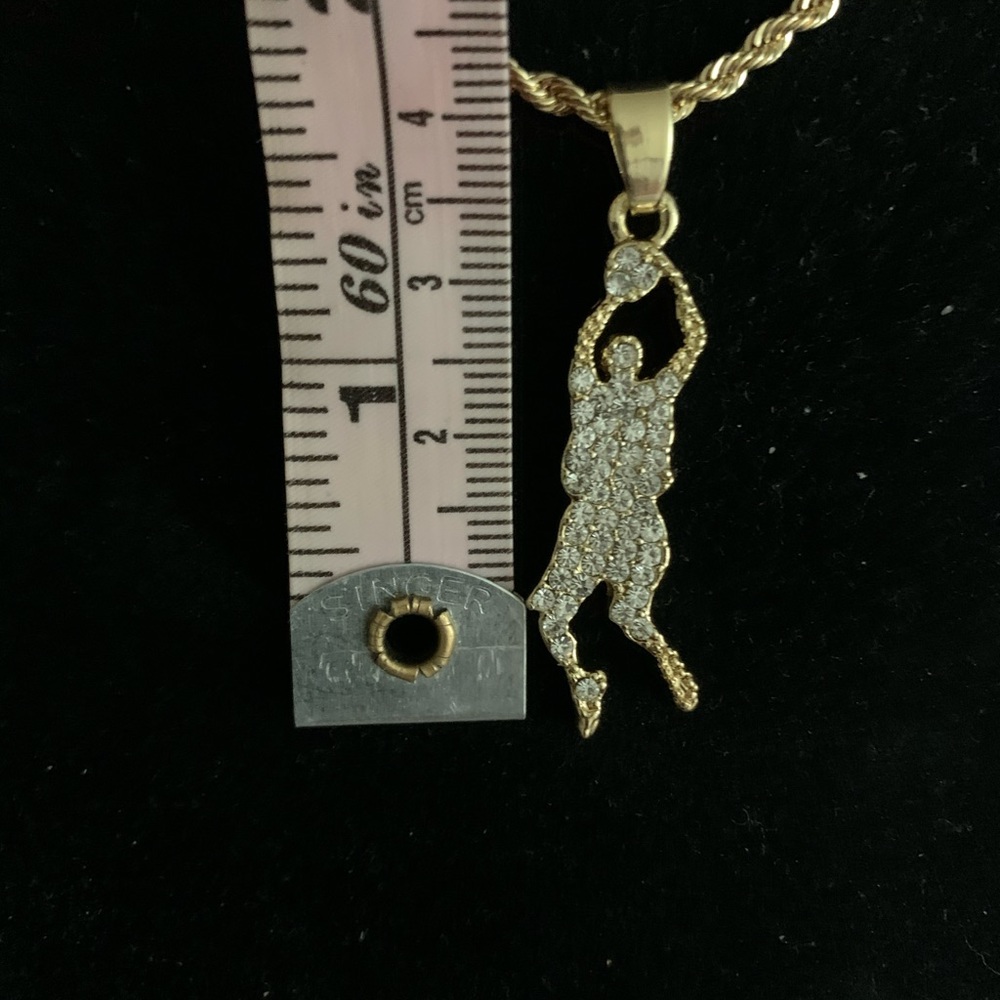 COPY - Pendant Necklace Charm Jump-Man Basketball - Picture 5 of 5
